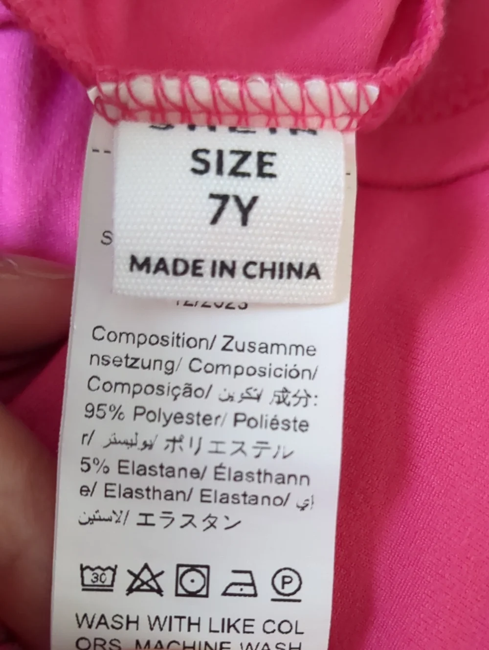 Girls Magenta Halter Dress (Size 7)